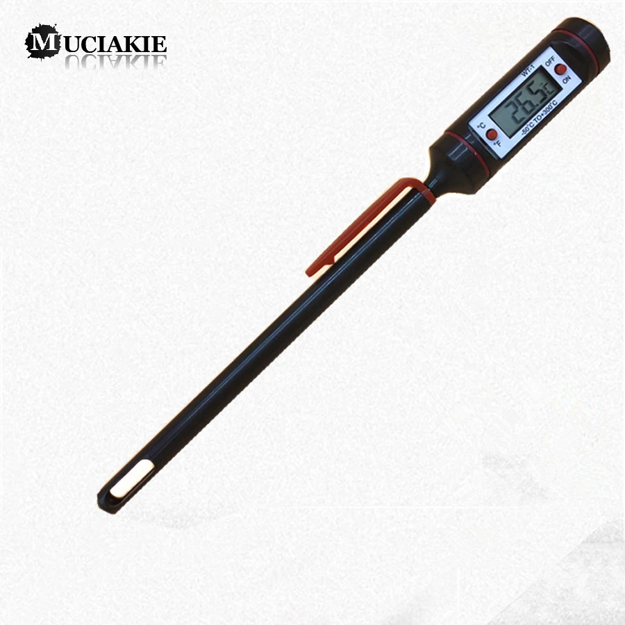 MUCIAKIE 1PC Hot Sale Digital Cooking Thermometer Food Probe Meat Kitchen BBQ Selectable Sensor Gauge Heat Indicator