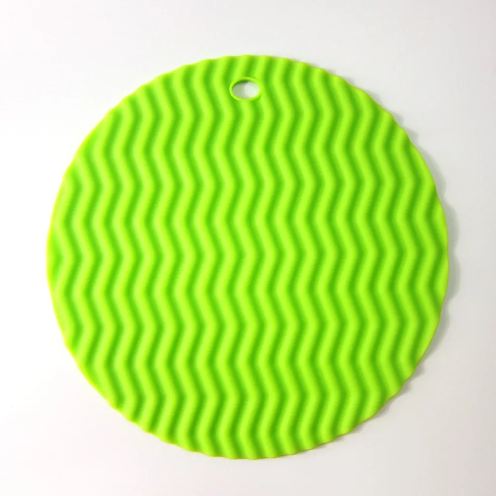 placemat coaster New Kitchen Round Type Insulation Hot Pad Stand Holder Silicone table mat drink coasters