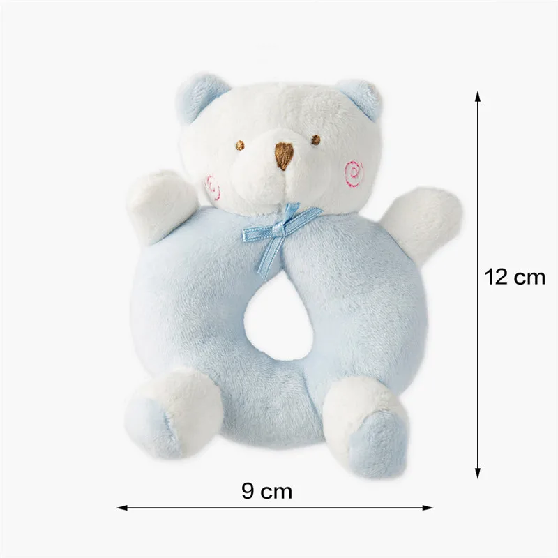 Cartoon Newborn Baby Toy Plush Rattle Infant Ring Bell Hand Grasp Toys Soft Mobiles New born Crib Dolls Baby Toys 0-12 months