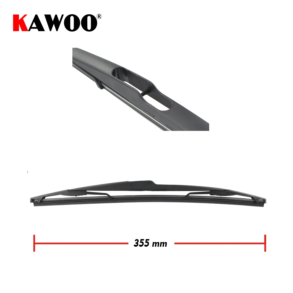 KAWOO Car Rear Wiper Blade Blades Back Window Wipers Arm For VOLVO XC60  Hatchback (2011-2017) 355mm Auto Windscreen Blade