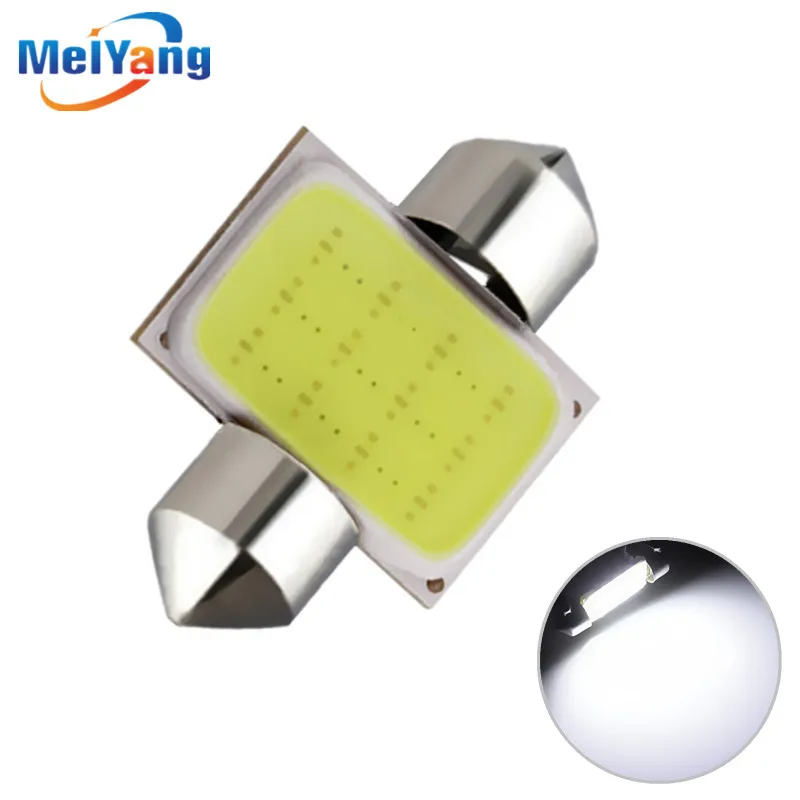 COB 31mm / 36Mmm /39mm / 41mm LED Festoon Dome Car Auto LED lamps C5W interior lights of car light source parking 12V Pure White