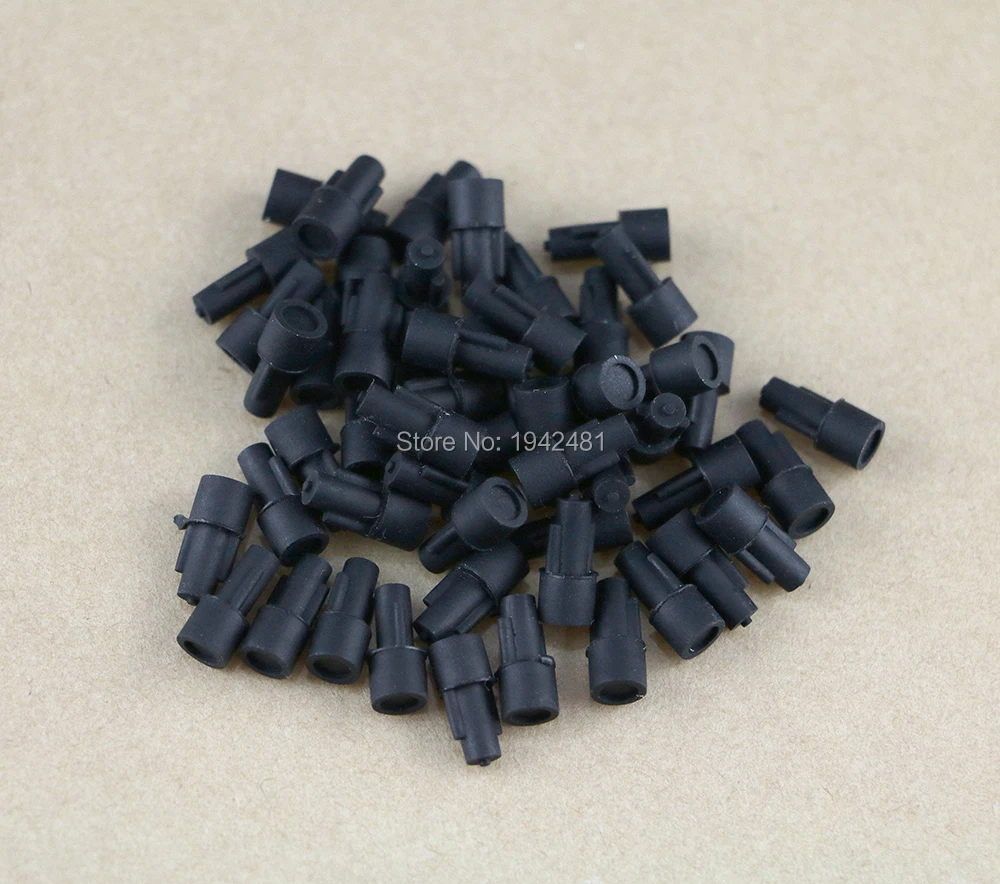 하이 퀄리티 블랙 실리콘 고무 리셋 키 단추 재시작 단추, PS4 컨트롤러 수리 부품, 5 개