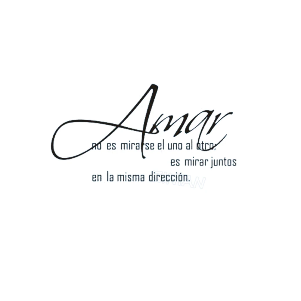 Amar Love Wall Decal Stickers Quotes Home Rule Spanish Language Art Decal Sofa Backdrop Living Room Decoration Wallpaper Z601