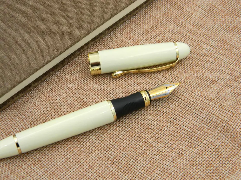 jinhao X450 new WHITE golden piece Trim calligraphy 1.0mm Fountain Pen