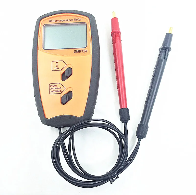 SM8124A Internal Battery Resistance Impedance Meter Battery Resistance Voltmeter 200V Battery Tester Low Voltage Prompt