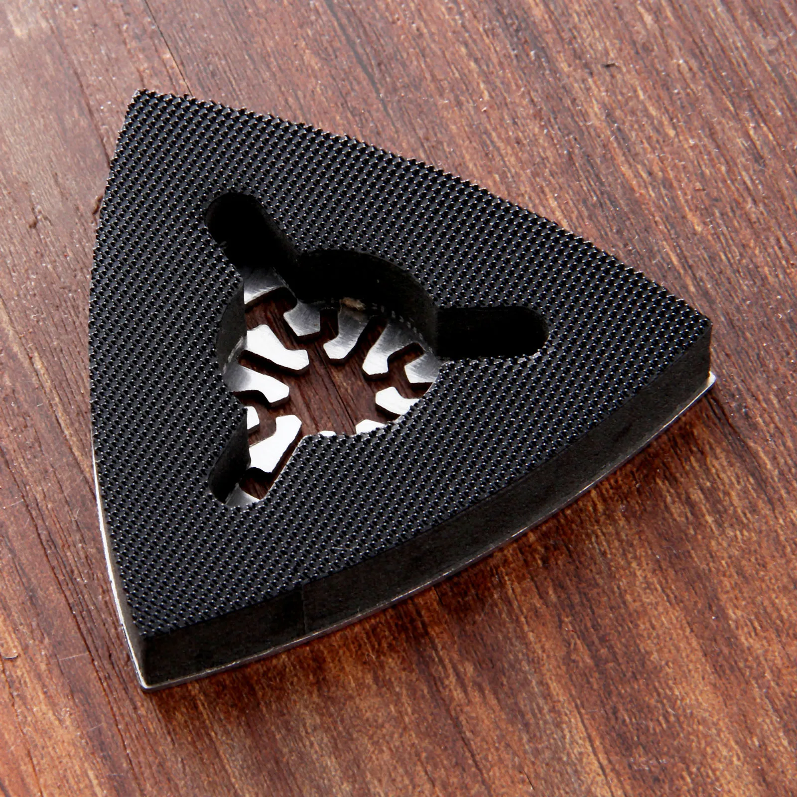 1 pc 유니버설 스테인레스 스틸 80mm 삼각형 샌딩 패드 진동 멀티 도구 연마 그라인딩 드릴 dremel 로타리 도구