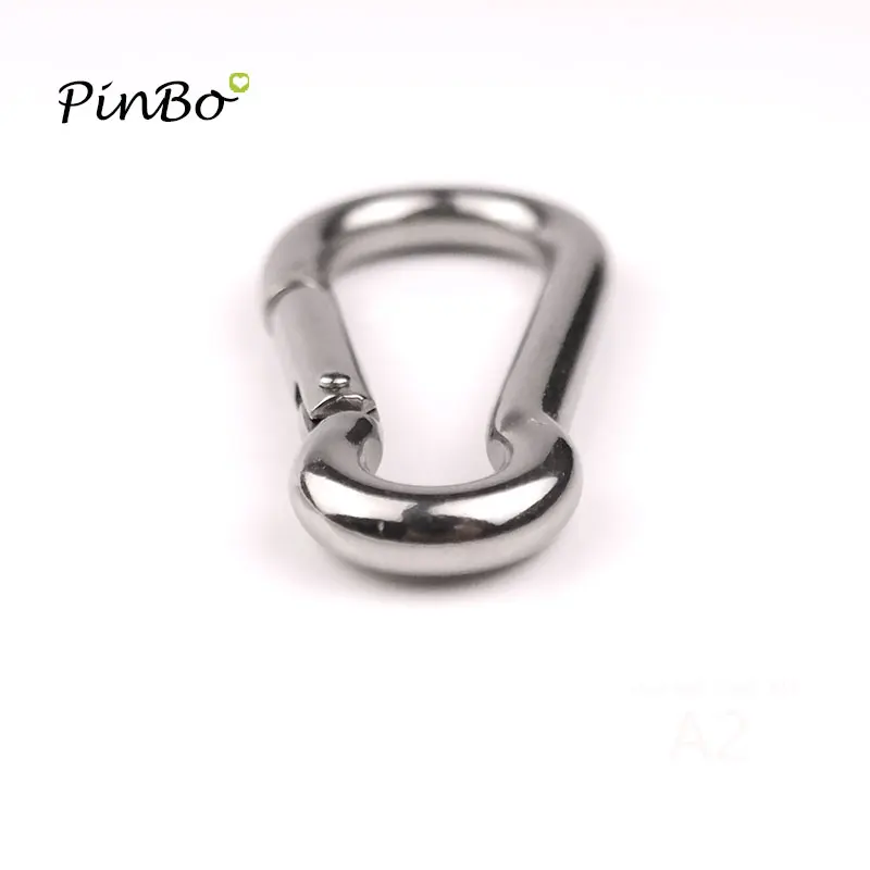 4pcs M6 304Stainless Steel Carabiner Carbine Snap Hook Outside Opening AISI304 M6