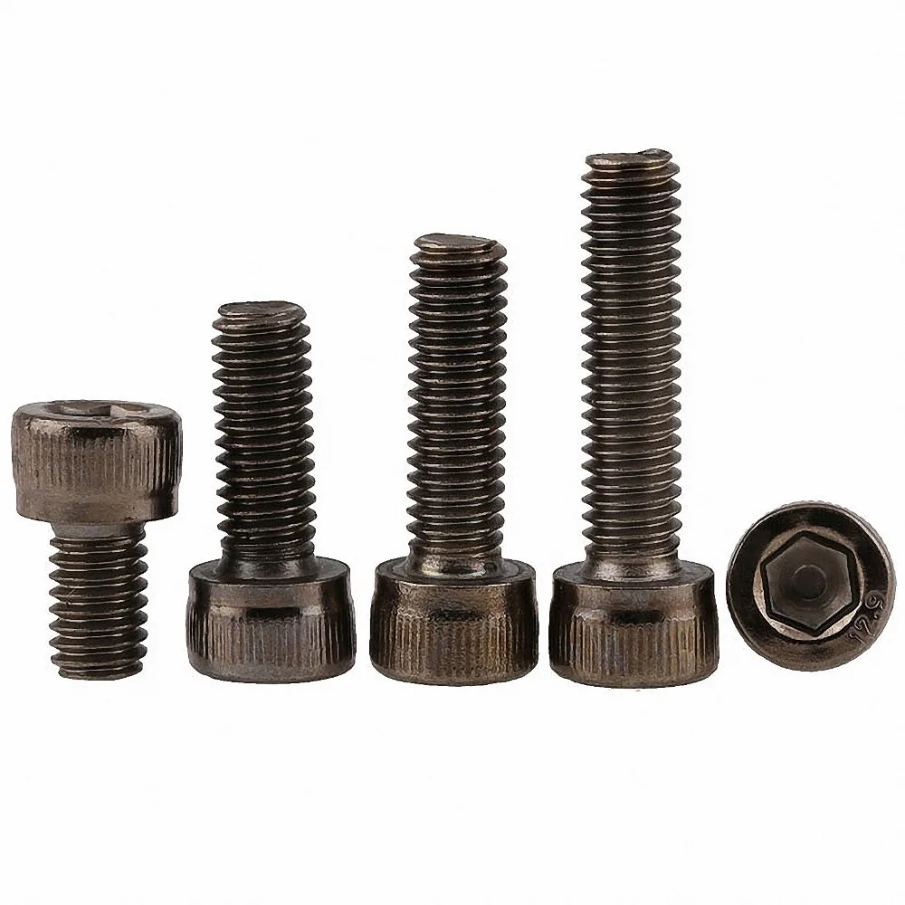 

M2 M2.5 M3 M4 M5 M6 Black Nickel Plated Cap Cup Allen Head Bolt Grade 12.9 DIN912 Hexagon Socket Screw Carbon Steel