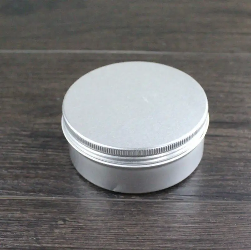 60g Empty metal aluminum jar for cream powder gel, 2 oz cosmetic bottles, 60ml aluminum container LX1320