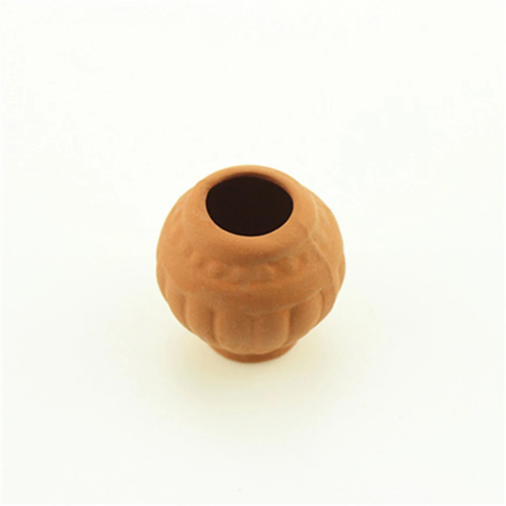 1Pcs 1/12 Dollhouse Miniature Accessories Mini Ceramic Flowerpot Simulation Furniture Vase for Doll House Decoration