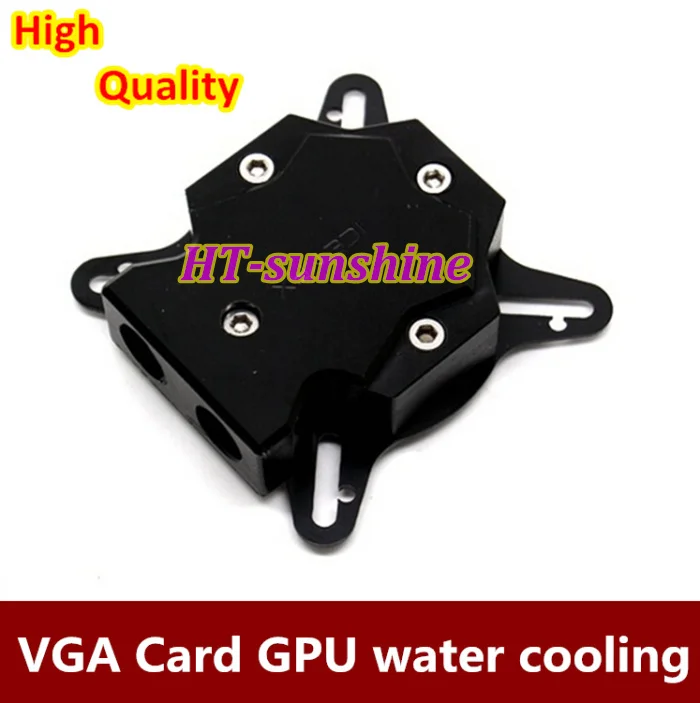 Free shipping   5PCS  GPU water cooling block waterblock For GTX4 GTX5 GTX6 GTX7 800 6800 universal for hole Pitch 43-61mm Black