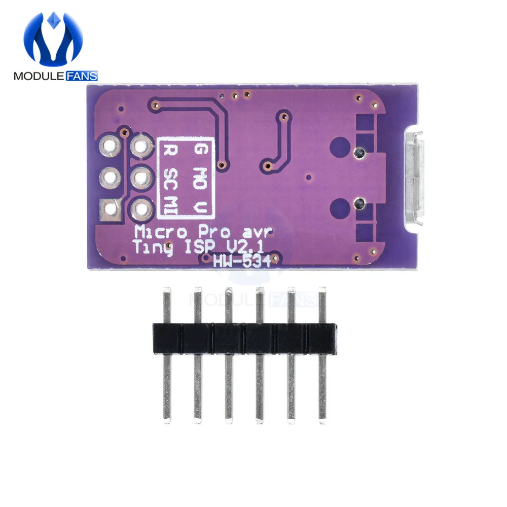 Micro USB Tiny AVR ISP ATtiny44 ATTiny45 ATTiny85 USBTinyISP Programmer Module For Arduino IDE Bootloader ISP Microcontroller 5V