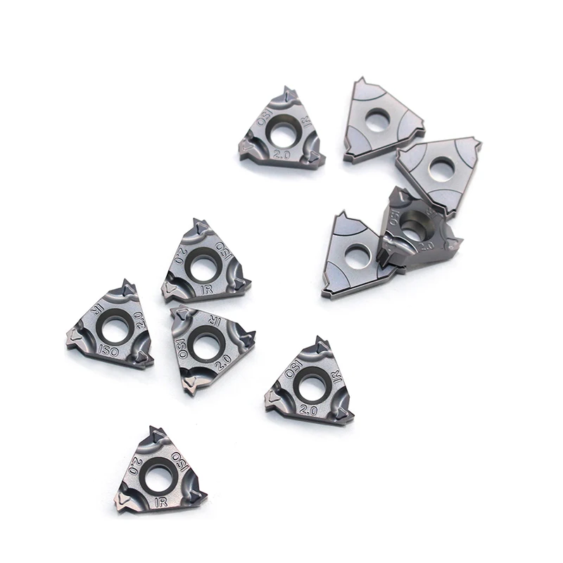 22IR 16IR 1.0 ISO 1.25 1.5 1.75 2.0 2.5 3.0 3.5 4.0 4.5 5.0 IC908 Carboneto de Tungstênio ferramentas de torneamento de Roscas inserir Threading Torno