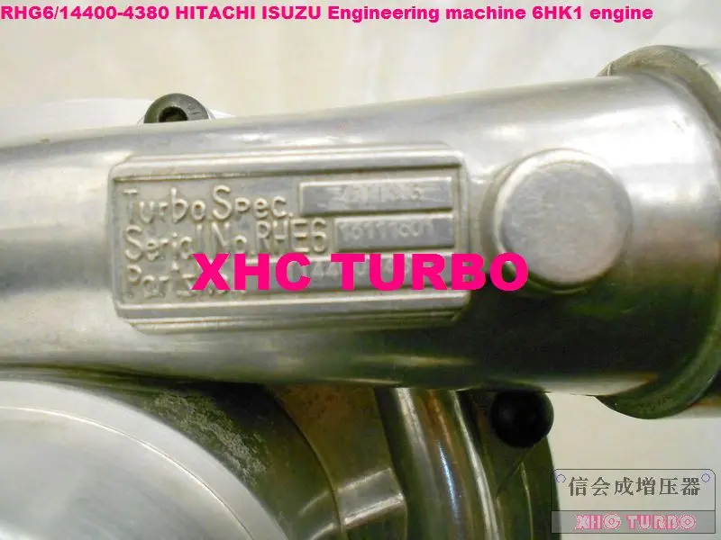 NEW RHG6/14400-4380 Turbo Turbocharger for HITACHI ISUZU Engineering machine EX330-5 6HK1