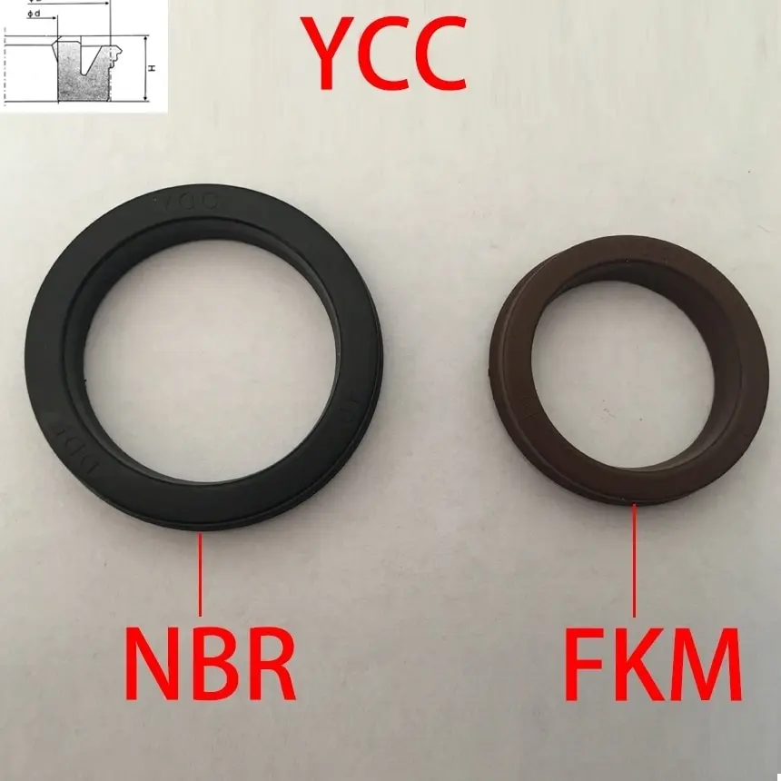 YCC 100*90*7 100x90x7 GP Y-QGP Black NBR Brown Fluorine FKM Fluorine Rubber Pneumatic Cylinder Piston Rod O Ring Gasket Oil Seal