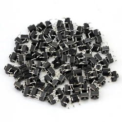 100pcs/lot Mini Micro Momentary Tactile Push Button Switch 6*6*5mm 4 pin ON/OFF keys button DIP 6x6x5mm