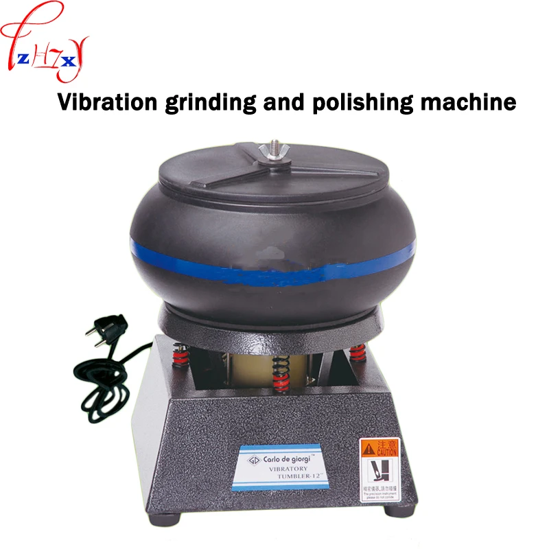 

Vibration grinding and polishing machine 12 inch Metal/jade jar polishing machine tumbler jewelry finisher lapidary 110/220V 1PC