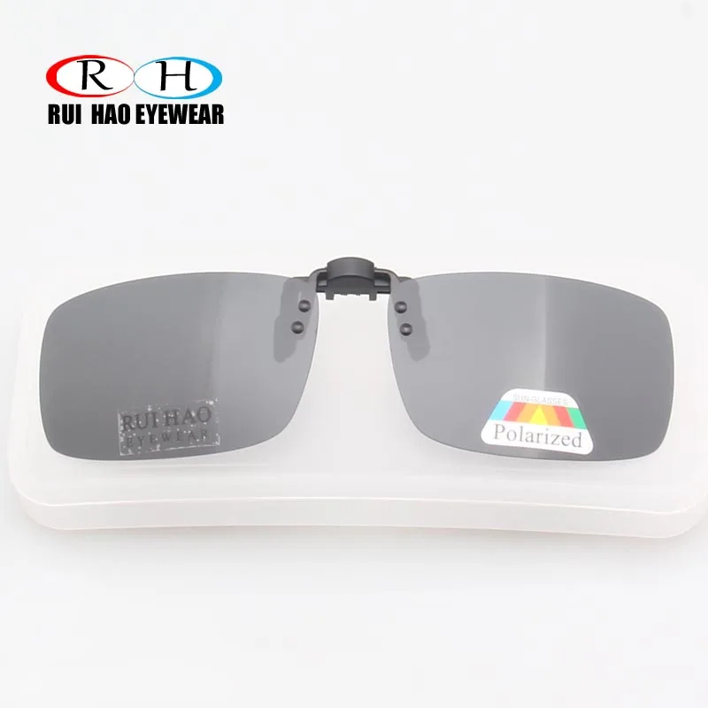 Grey Polarized Sunglasses Clip on Aviate Driving Sun Glasses Spectacles UV400 Goggles Eyeglasses Unisex Fashion Glasses Clip