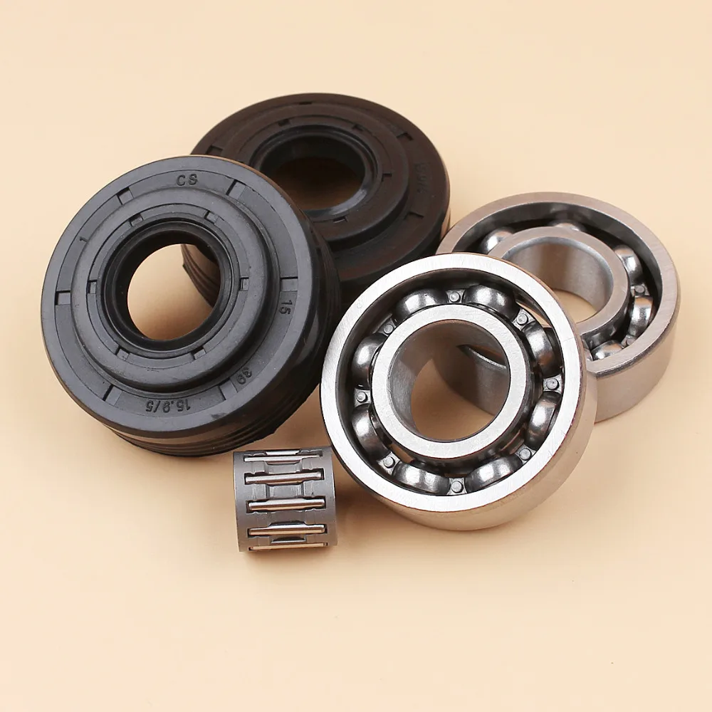 Crankshaft Crank Bearing Oil Seal Kit For HUSQVARNA 340 340E 345 345E 350 EPA Chainsaw Parts 503932301 503932302 Garden Tools