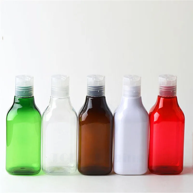 30PCS*200ml Press Screw Cap Bottle Empty Plastic Cosmetic Container Small Sample Lotion Refillable Essential Oil Makeup Packing