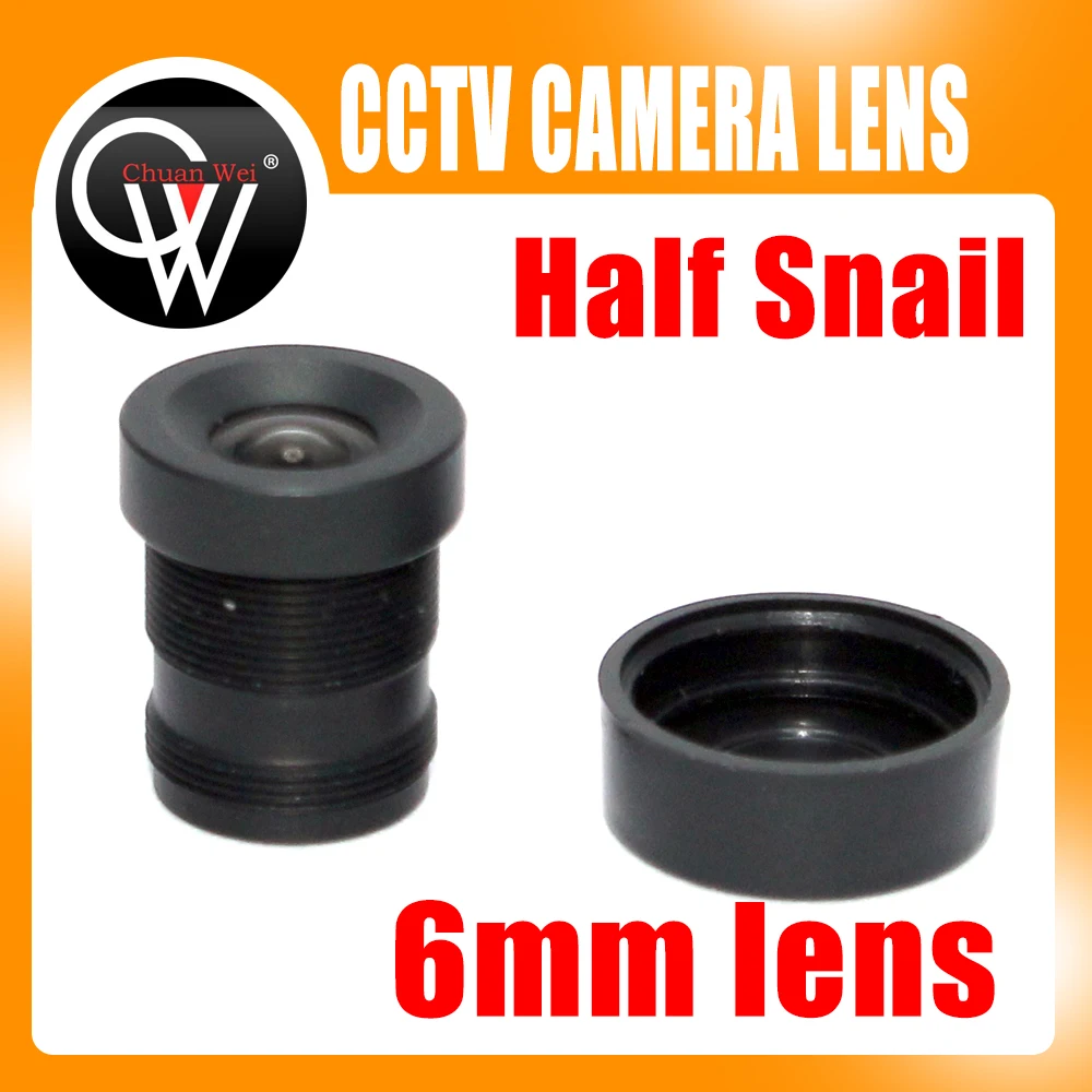 

Half snail 6mm lens mtv IR cctv camera M12 mount lens for security cctv camera ip camera