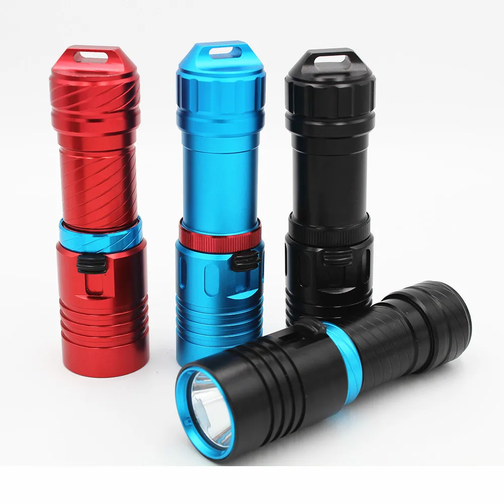 Super Bright 8000Lumens XM-L2 LED Diving Flashlight  Waterproof Underwater Suba diving 60M  L2 LED Torch Lamp