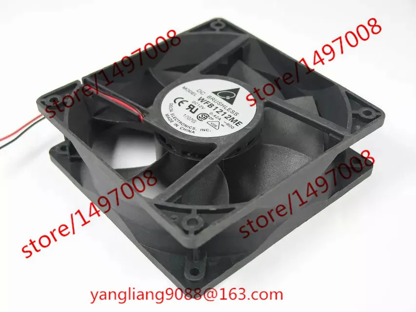 

Delta Electronics WFB1212ME R00 DC 12V 0.42A 120x120x38mm Server Cooling Fan