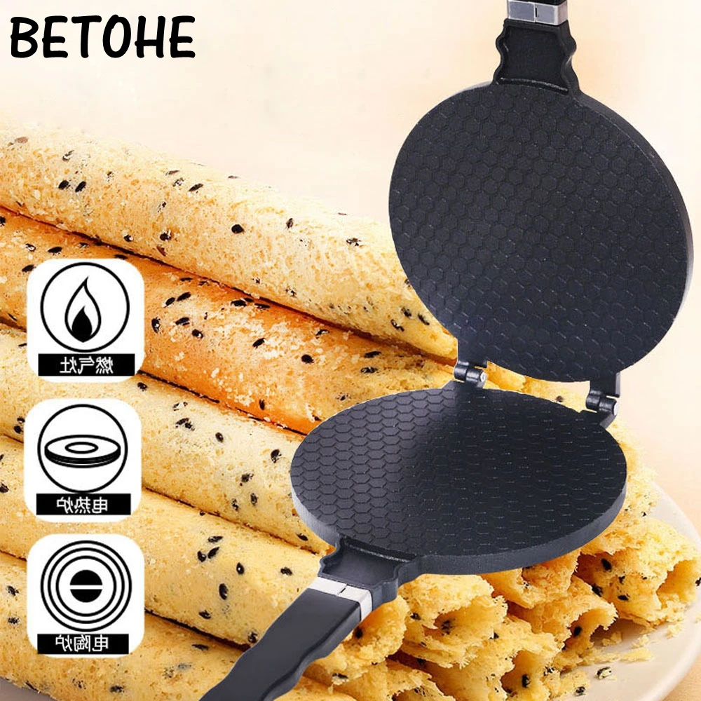 BETOHE Egg Roll Mode Non-Stick Omelet Waffles For The Baking Pan Cake Aluminium Alloy Bakeware Crispy Machine Omelet Mold