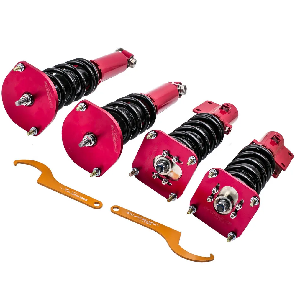 For Mazda RX7 RX-7 FC3S 86-91 Coilover Suspensions kit Shock Absorber Strut red