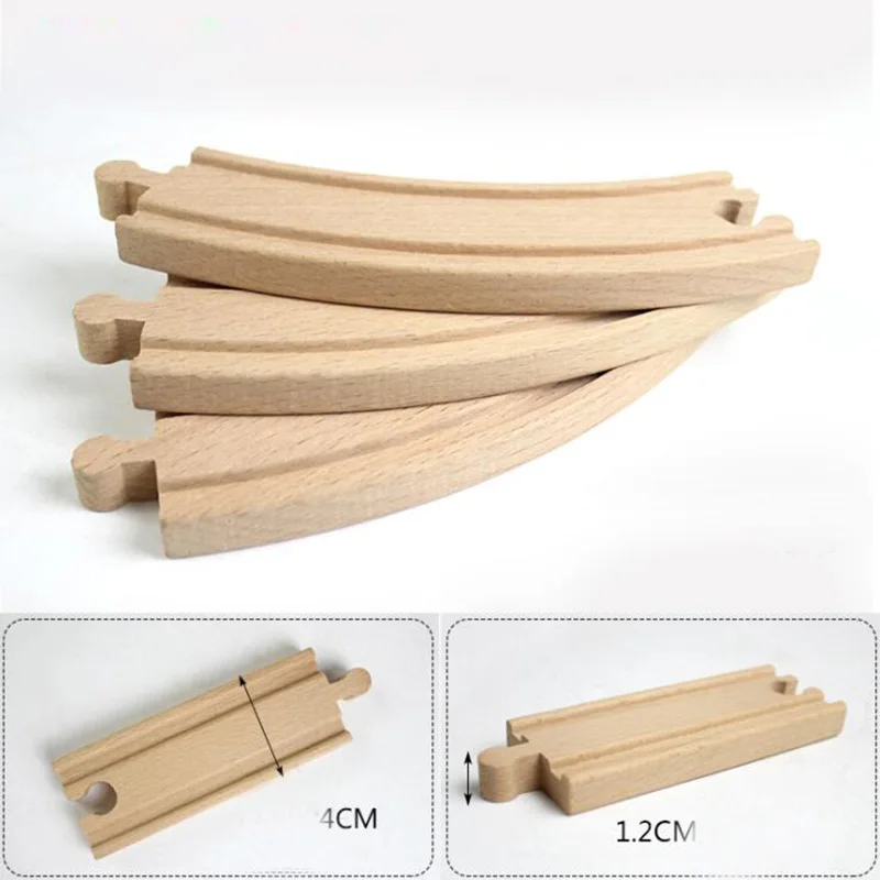 All Kinds Wooden Track Railway Toys Beech Wooden Train Track Accessories fit for Brand Tracks Educational Toys for Children