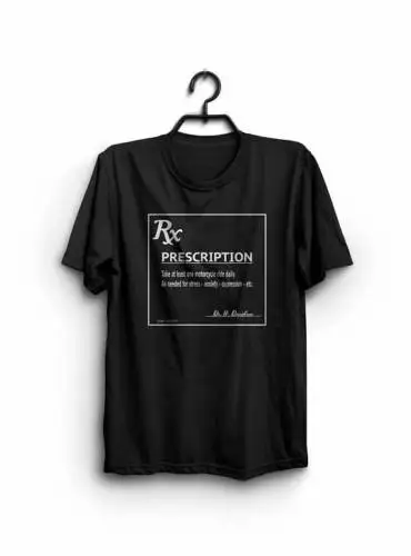 Newest Fashion Prescription - Take At Least One Motorcycle Ride Daily - Motorcycle Shirt100% Cotton Humor  Tee Shirts