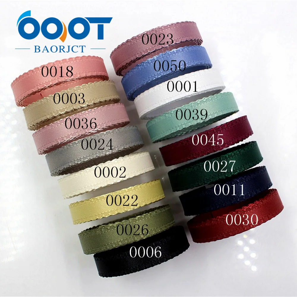 OOOT BAORJCT 181302 10mm 10 yard solid color bilateral flower ribbon Wedding decorative ribbons,gift wrap,DIY handmade materials