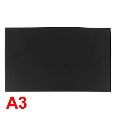 3mm Black Plastic Acrylic Plexiglass Perspex Sheet A3 Size 297mm x 420mm