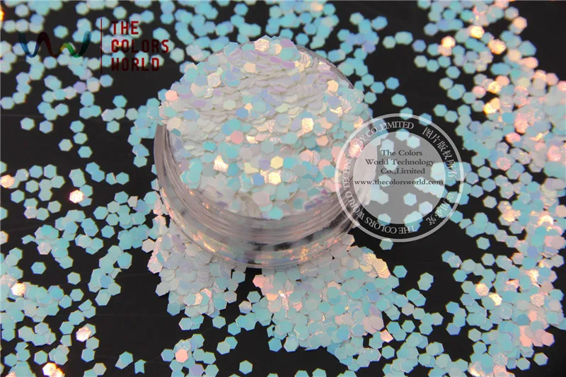 TCI21 Pearlescent Cầu Vồng Ánh Sáng Màu Hồng với Ánh Sáng Màu Xanh Colors 2.0 MÉT Kích Thước Hexagon shape Glitter cho nail Art nail gel trang điểm hoặc DIY