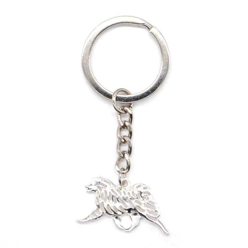 Jewelry Metal Movement Samoyed Keychains Lovers Alloy Animal Dog Key Chains