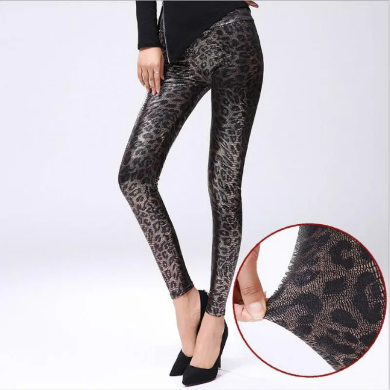 Leopard Print Legging Fashionable Women High Waisted Leggings High Quality Silm Pants