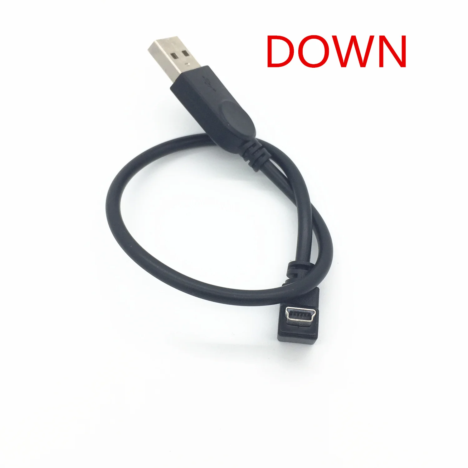  90 Degree Down Angle USB Type A Female To Mini B 5 Pin Male Cable Adapter