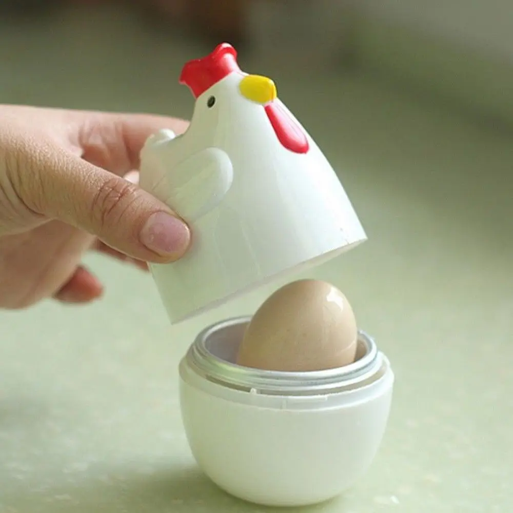 Home Kitchen Cooking Tool Egg Cooker Chicken Shaped Egg Boiler Microwave Eggs Steamer Appliance Utensil Nontoxic