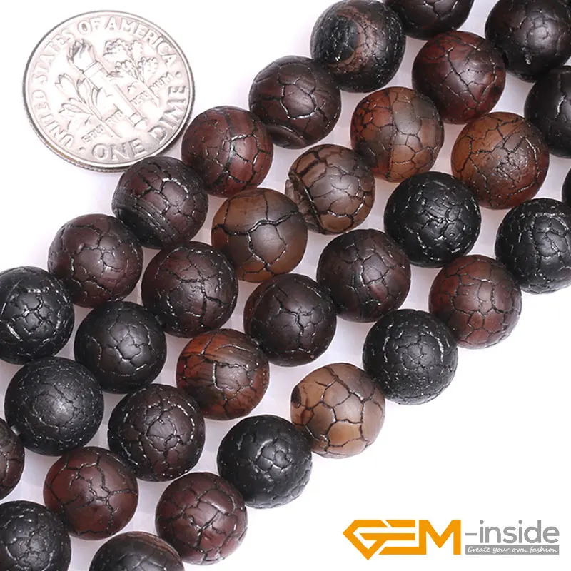 10mm 12mm 14mm Frosted Round Natural Dream Lace Agates Beads DIY Loose Beads For Jewelry Making Beads Strand 15\