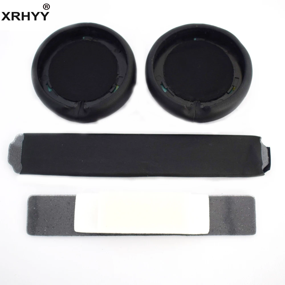 

XRHYY Black Headphones Replacement Headband Ear Pad Earpads Cushion Set For Beats by Dr. Dre Pro Detox Headphones