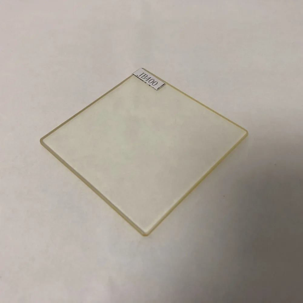 size 50x50mm uv cut ir pass 400nm optical window glass JB400