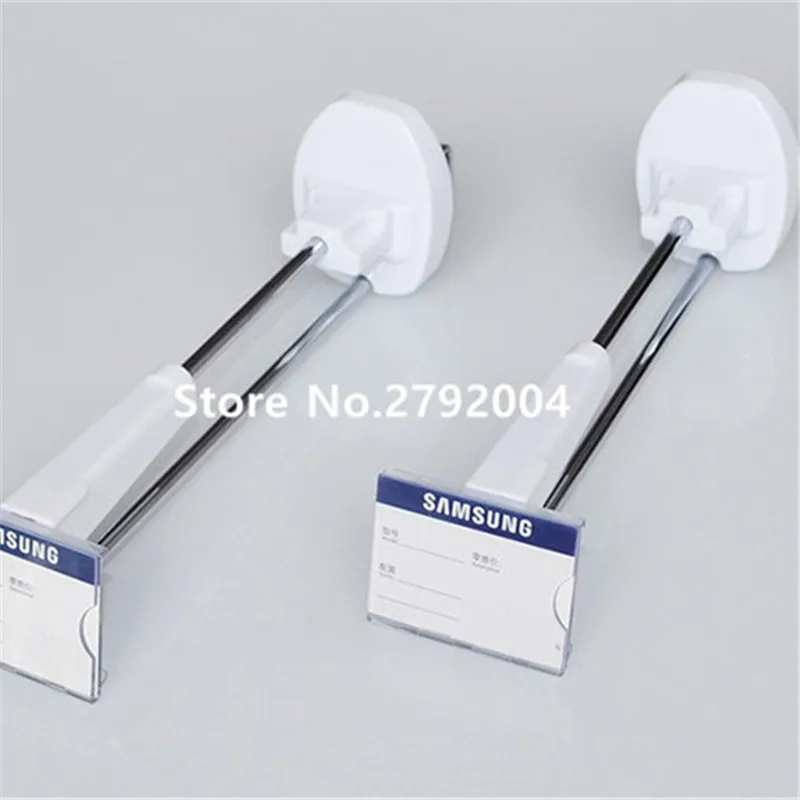 

(100 pcs/pack ) white color 150mm length SLAT WALL security display locking hook