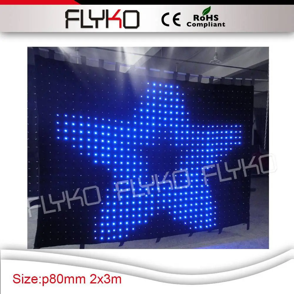 

Free shipping china suppliers christmas decorations led panel light led video curtain/led video cloth SD controller