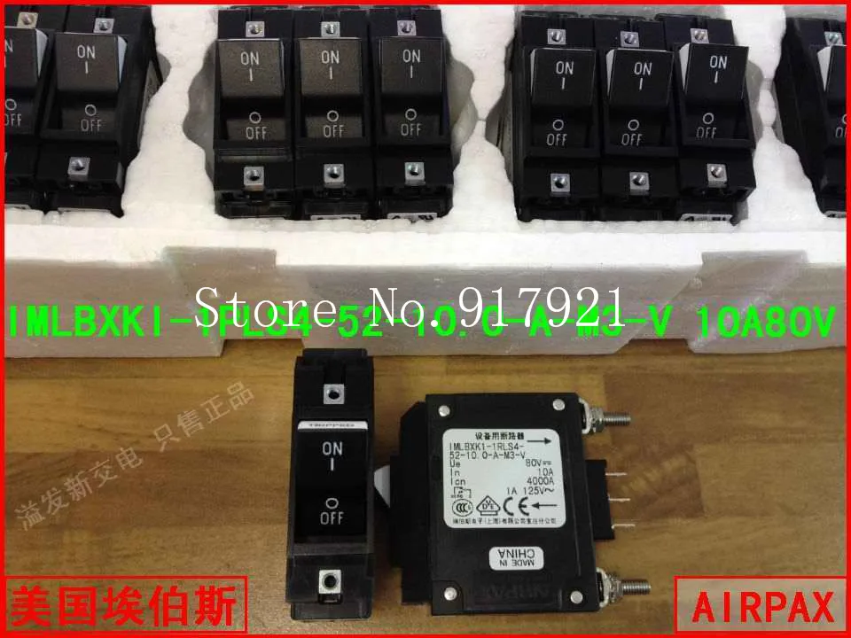 [ZOB] The United States AIRPAX IMLBXKI-1PLS4-52-10.0-A-M3-V equipment Ebers breaker 10A  --10PCS/LOT