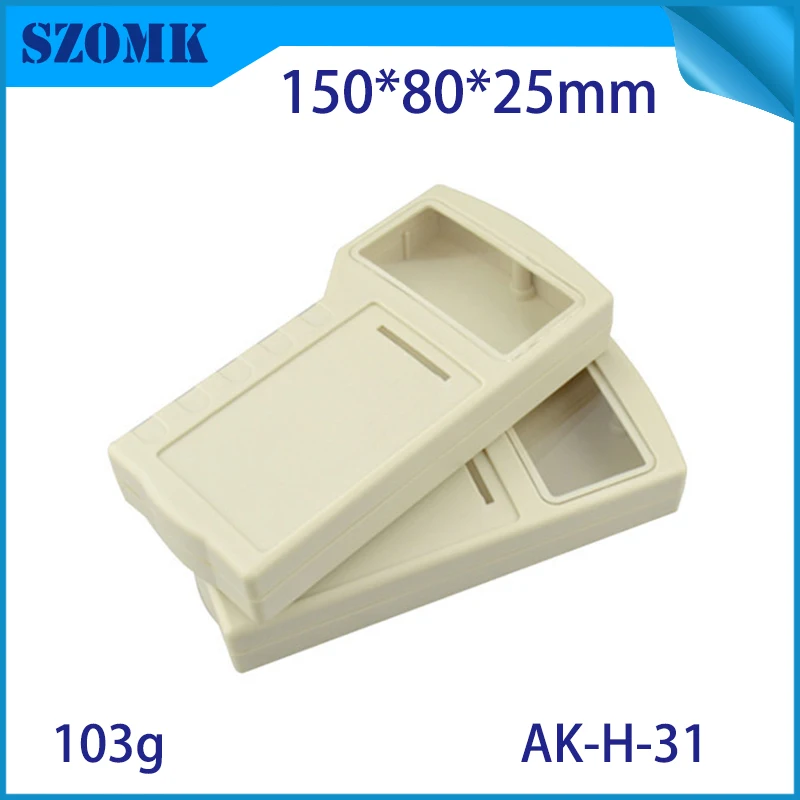 1 Piece 150*80*25mm 4x AA battery plastic electronics handheld enclosure for pcb LCD display instrument project housing box