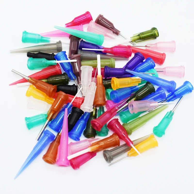 69Pcs/Set Glue Liquid Dispenser 10CC Syringe SMT SMD PCB Solder Flux Paste Adhesive Glue EFD Welding Fluxes+3pcs Needle Cap