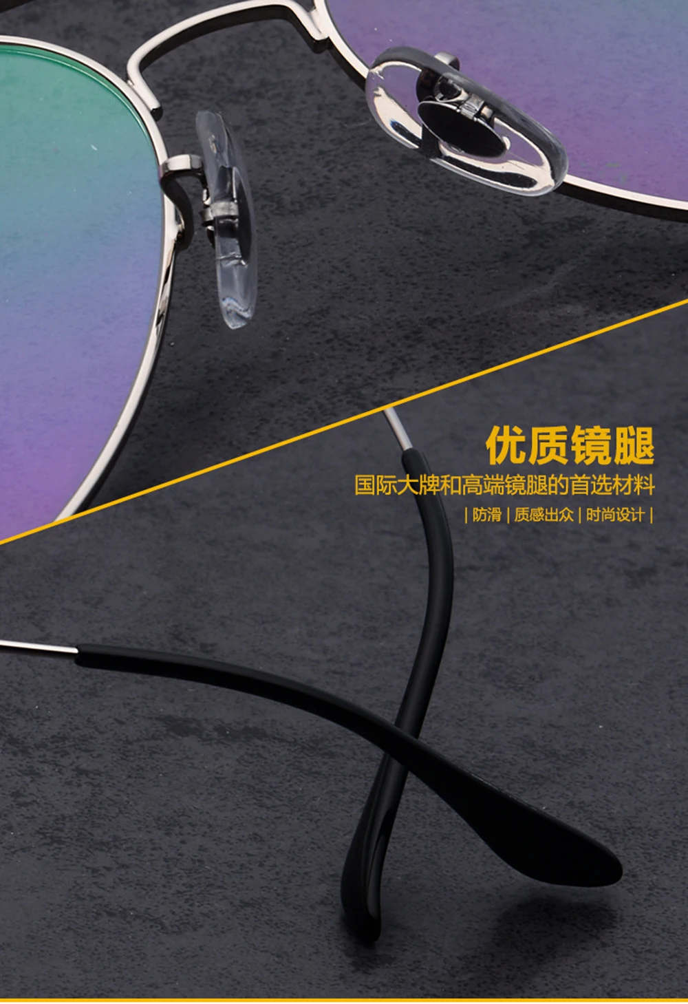 Classic Pilot Large Reading Glasses  Advanced Alloy Fashion Spectacles Eyeglasses +1 To +6 Can Custom Prescription