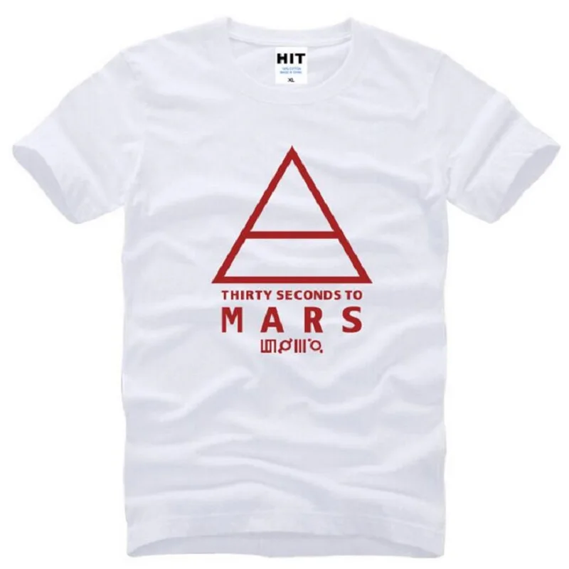 30 Thirty Seconds To Mars 30STM T Shirt Men Hip Hop Short Sleeve O Neck Cotton Man T-Shirt Cool Tee Shirt Homme Camisa Masculina