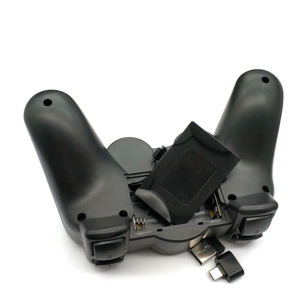 Bezprzewodowy kontroler gier Joypad 2.4GHz Gamepad z Micro USB konwerter OTG Adapter do androida tablety PC TV, pudełko