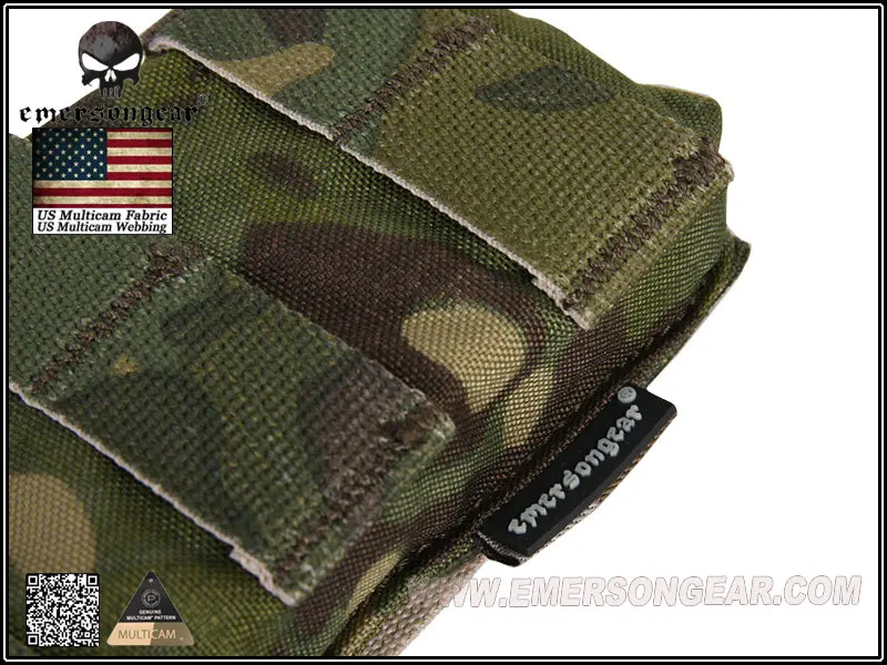 EmersonGear-Modular Open Top Magazine Pouch, Single MAG Pouch, Combat Molle, MC, EM6353